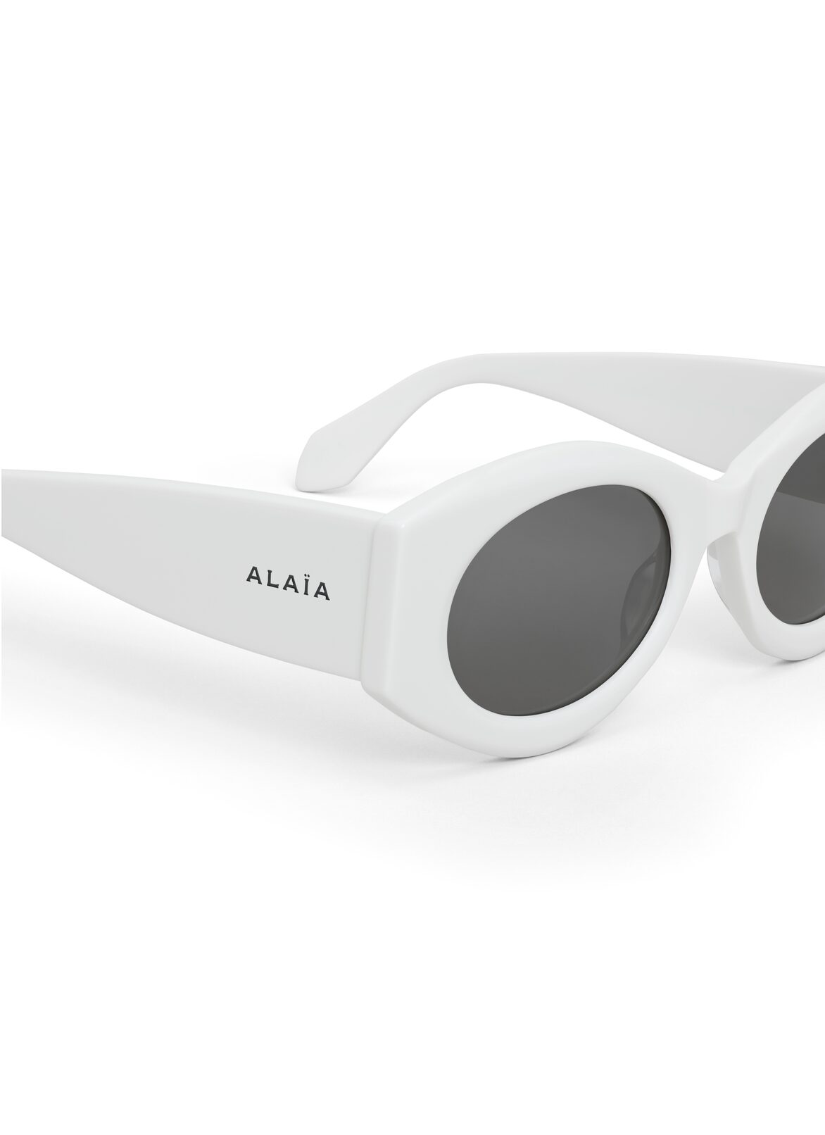 OVAL SUNGLASSES ALAÏA WHITE OVAL SUNGLASSES